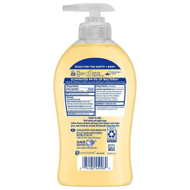Alt view image 4 of 6 - (2 pack) Softsoap Antibacterial Hand Soap, Eliminates 99% of Bacteria, Kitchen Fresh Hands Scent, 11.25 fl oz