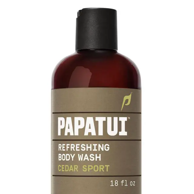 Alt view image 2 of 6 - Papatui, Men's Body Wash, Cedar Sport, Exfoliating, Hydrating, Made with Coconut Oil, 18 oz, Dermatologist-Tested, Sulfate-Free