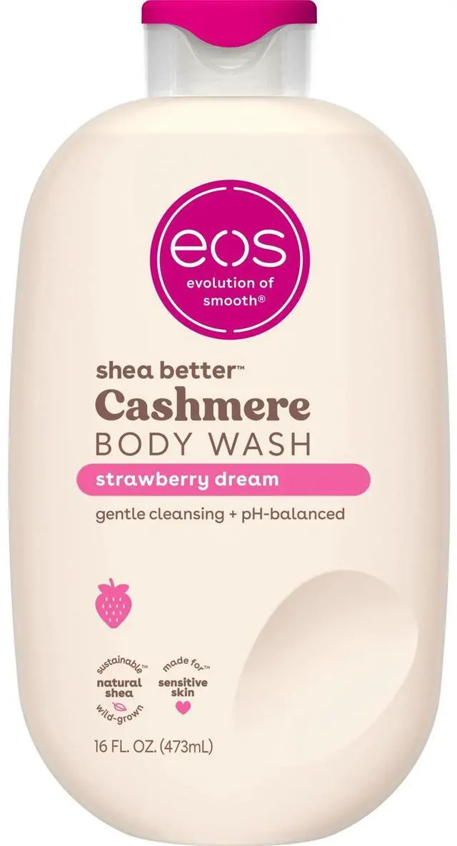 Main image of eos Shea Better Cashmere Body Wash - Strawberry Dream - 16 fl oz