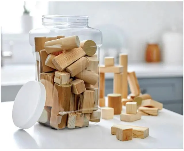 Alt view image 4 of 6 - (2 pack) Mainstays 4-Quart Clear Plastic Canister with White Twist-Top Lid (1 Each) 5.83" x 5.16" x 10.20", Well Suited to Pantry Organization and Food Storage