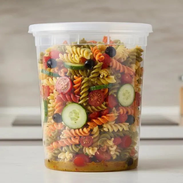 Alt view image 3 of 7 - Mainstays Clear Plastic Deli Containers, 32 oz, 40 Piece