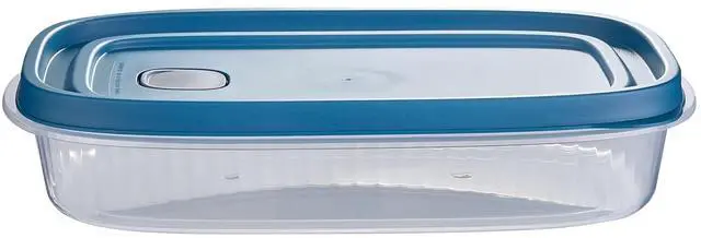 Alt view image 4 of 7 - Mainstays Reusable Food Storage Container, Medium Rectangle, Plastic, 4-Pack, 4 Containers with Lids, 5.2 Cups, Ideal for Meal Planning