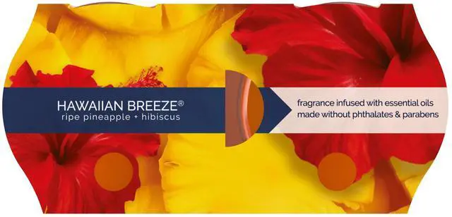 Alt view image 5 of 6 - Glade Single Wick Candles, Hawaiian Breeze, 8.16 oz, 2 Count