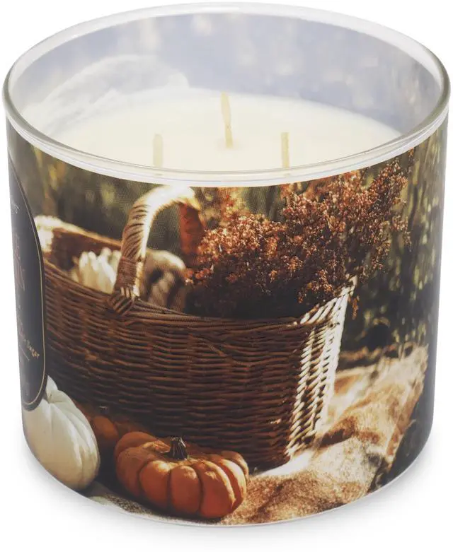 Alt view image 2 of 6 - Mainstays 3-Wick Maple Pumpkin Latte Scented Candle, 13 Ounce