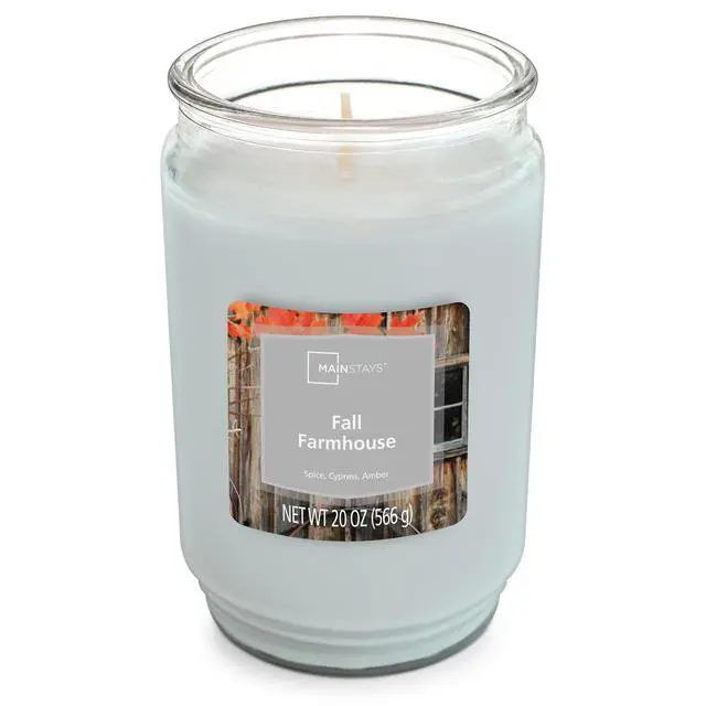 Alt view image 2 of 5 - Mainstays Fall Farmhouse Scented Single Wick Jar Candle, 20 oz