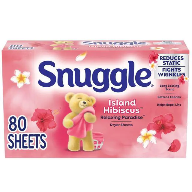 Alt view image 5 of 7 - Snuggle Island Hibiscus Relaxing Paradise Dryer Sheets, 80 Count