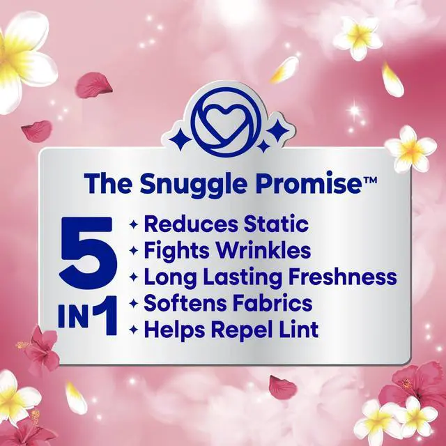 Alt view image 6 of 7 - Snuggle Island Hibiscus Relaxing Paradise Dryer Sheets, 80 Count