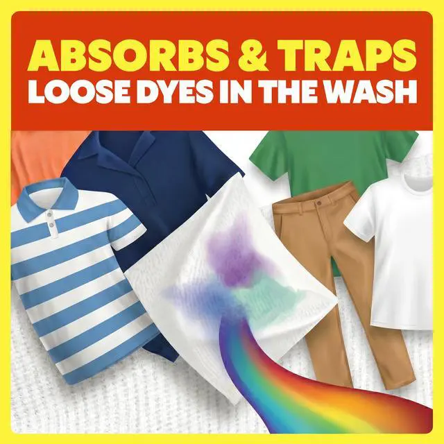 Alt view image 6 of 6 - Shout Color Catcher, Laundry Dye-Trapping Sheets, 24 Sheets