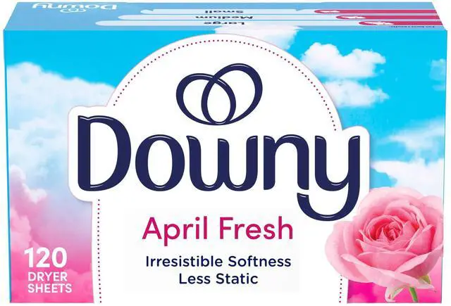 Main image of Downy Fabric Softener Dryer Sheets, April Fresh Scent, 120 Count