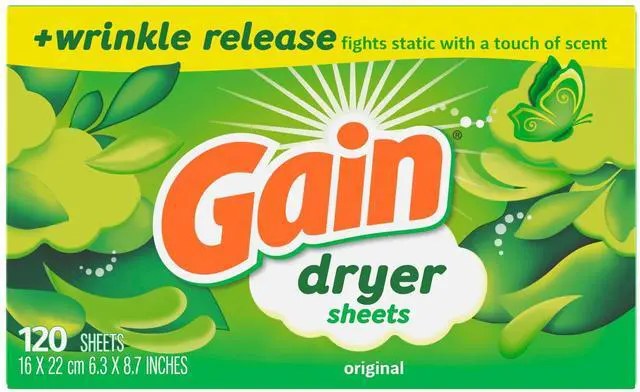 Main image of Gain Dryer Sheets, Original Scent, 120 Count