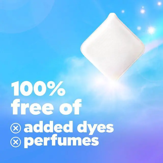 Alt view image 7 of 7 - Tide Evo Free & Gentle Laundry Detergent Tiles, Works on 100% of Common Stains, Unscented, 16 Count