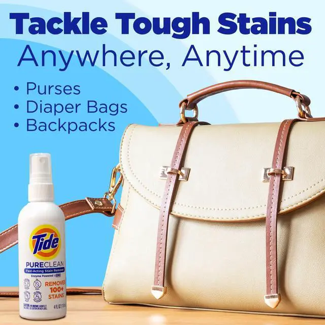 Alt view image 7 of 7 - Tide PureClean Stain Remover, Enzyme Powered, With OXI, Fast-Acting and Color-Safe Formula, 4 fl oz
