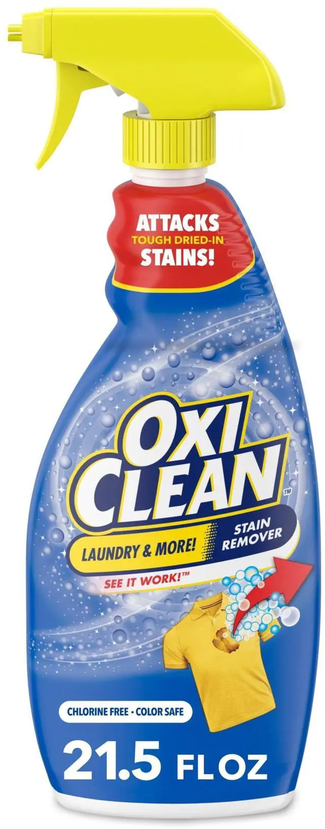 Main image of OxiClean Laundry Stain Remover Spray, Attacks Tough Dried-In Stains, 21.5 fl oz
