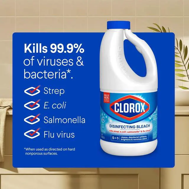 Alt view image 4 of 6 - Clorox Disinfecting Liquid Bleach Cleaner, Regular Scent, 43 fl oz