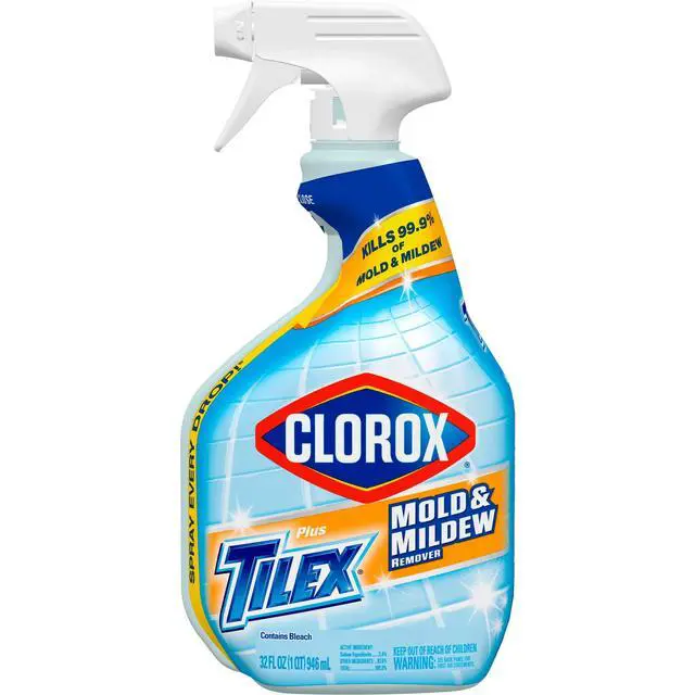 Alt view image 5 of 6 - Clorox Mold & Mildew Remover Plus Tilex Bathroom Cleaner Spray, 32 fl oz
