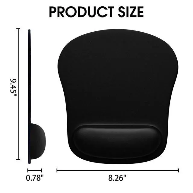Alt view image 4 of 6 - Mouse Pad with Wrist Support, Ergonomic Computer Mouse Pad Relief Carpal Tunnel Pain, Non-Slip Mouse Pad for desk, Laptop, Office & Home