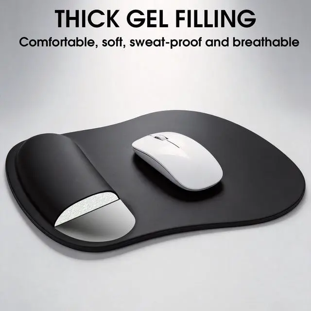 Main image of Mouse Pad with Wrist Support, Ergonomic Computer Mouse Pad Relief Carpal Tunnel Pain, Non-Slip Mouse Pad for desk, Laptop, Office & Home
