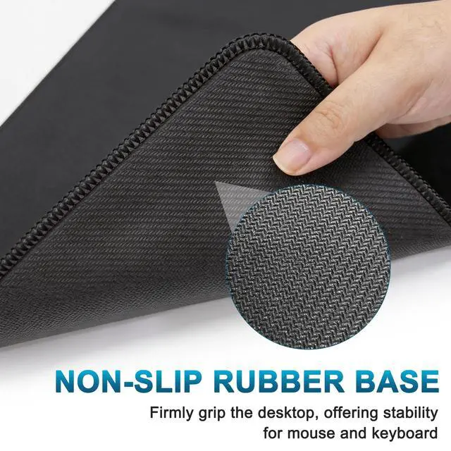 Alt view image 4 of 7 - 31.5x12 Inch Extended Large Desk Pad, Waterproof Non-Slip Rubber Base Gaming Mouse Pad, Smooth Full Desk Keyboard Mat for Office Laptop Computer Workspace