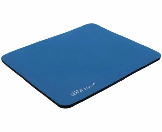 Main image of Compucessory, CCS23605, Smooth Cloth Nonskid Mouse Pads, 1, Blue