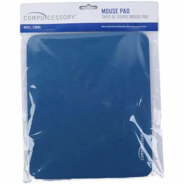 Alt view image 3 of 3 - Compucessory, CCS23605, Smooth Cloth Nonskid Mouse Pads, 1, Blue