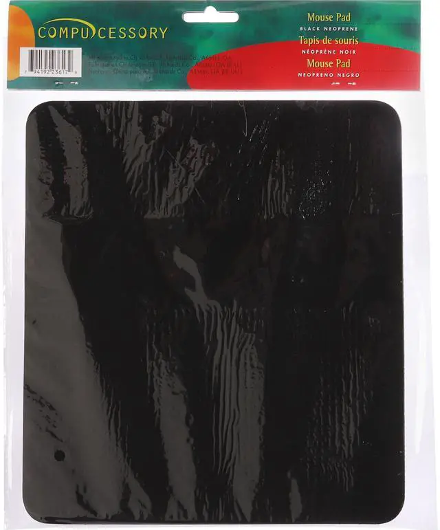 Alt view image 2 of 4 - Compucessory, CCS23617, Smooth Cloth Nonskid Mouse Pads, 1, Black