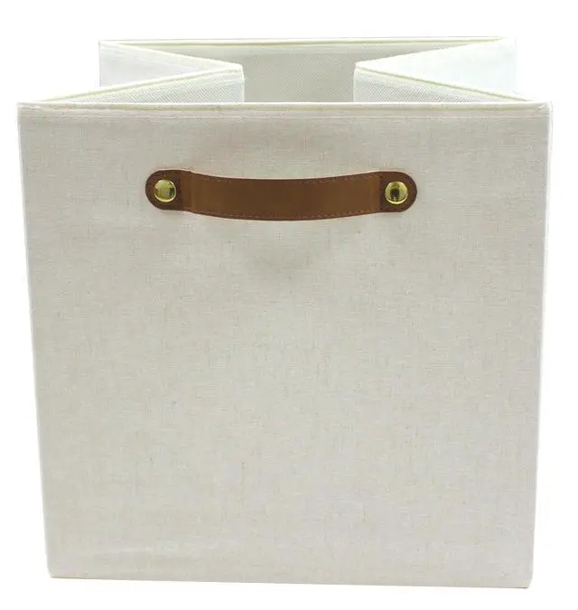 Alt view image 3 of 6 - Better Homes & Gardens Collapsible Fabric Cube Storage Bin, Vanilla