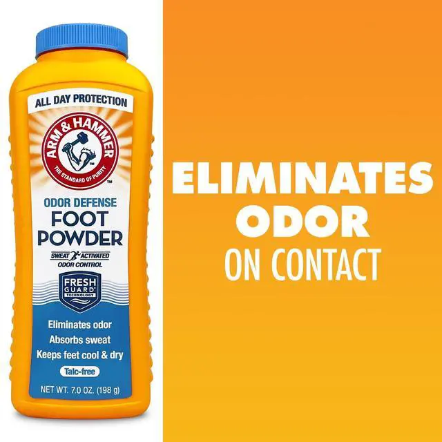 Alt view image 4 of 7 - Arm & Hammer Fresh Scent Odor Defense Foot Powder, 7 oz