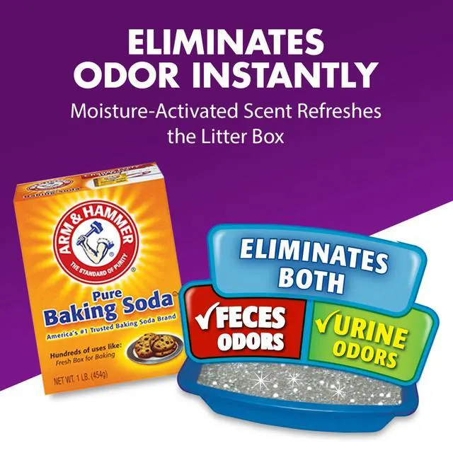 Alt view image 3 of 7 - ARM & HAMMER Double Duty Cat Litter Deodorizer and Pet Odor Eliminator, 33 oz Box