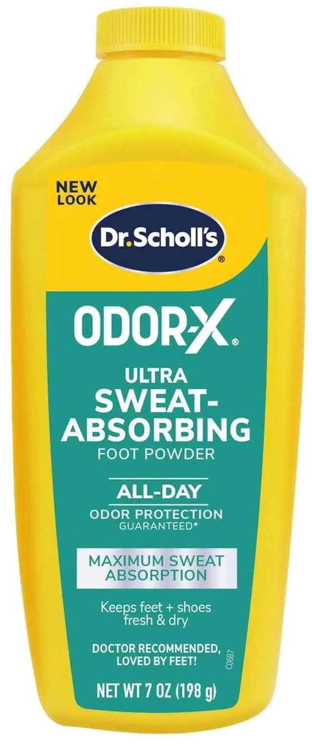 Main image of Dr. Scholls® Odor-X® Ultra Sweat-Absorbing Unscented Foot Powder, 7oz, 1 Count