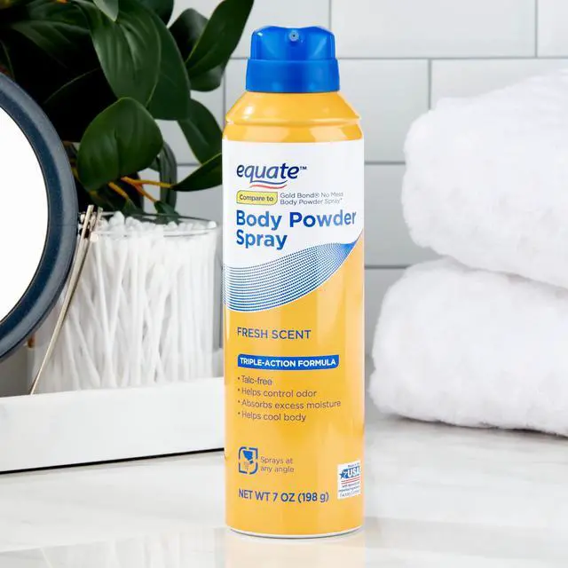 Alt view image 5 of 6 - Equate Body Powder Spray, Fresh Scent, 10 oz