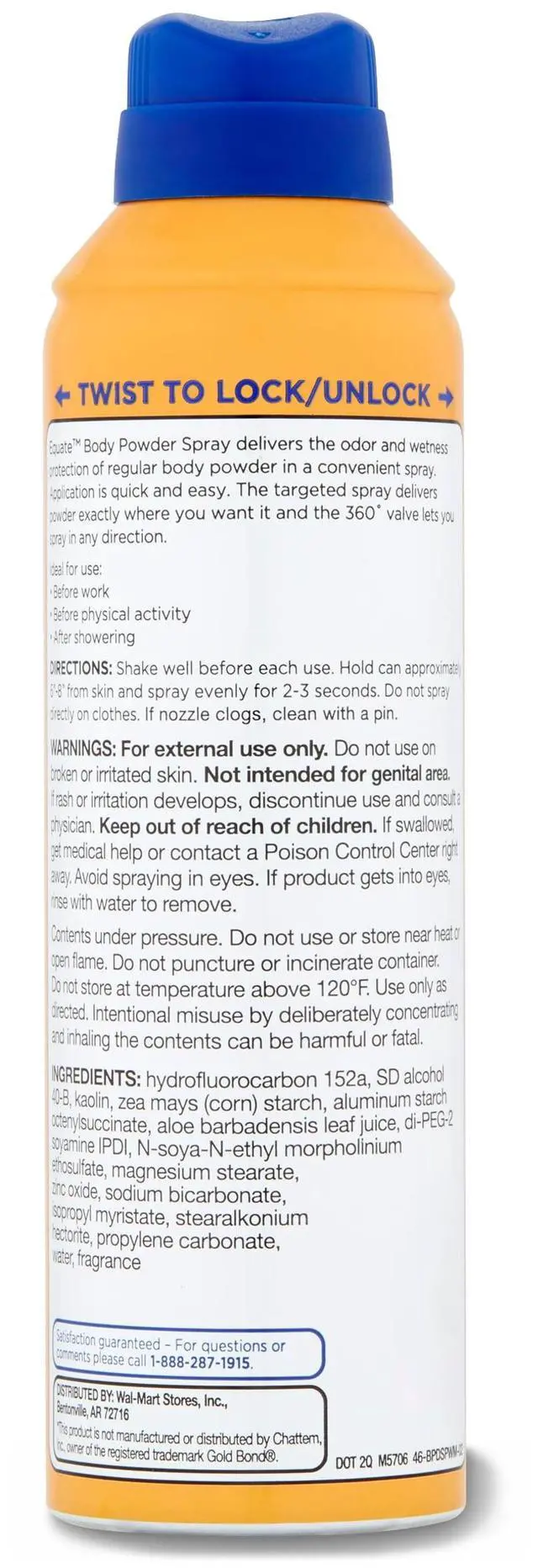 Alt view image 3 of 6 - Equate Body Powder Spray, Fresh Scent, 10 oz