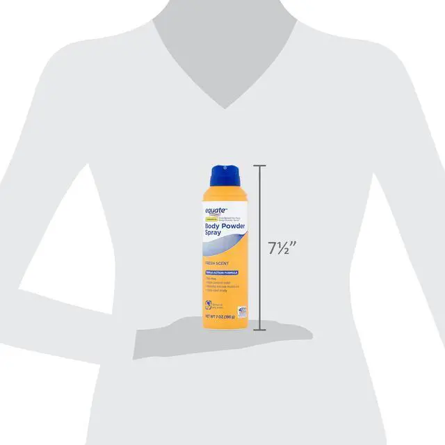 Alt view image 4 of 6 - Equate Body Powder Spray, Fresh Scent, 10 oz