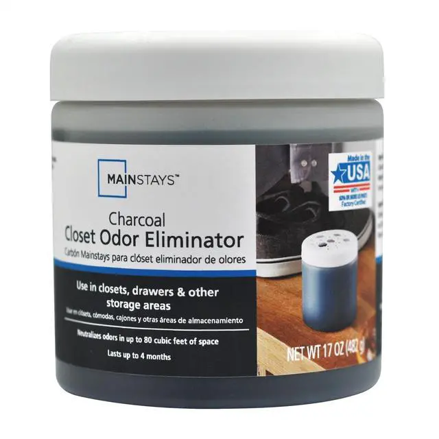 Main image of Mainstays Charcoal Closet Odor Eliminator, Fragrance Free, 17 oz