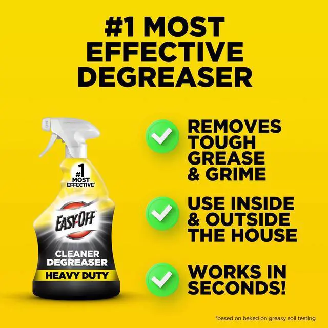 Alt view image 5 of 7 - Easy-Off Heavy Duty Degreaser, Removes Grease & Grime, For Kitchen, Garage, Outdoor & More 32oz