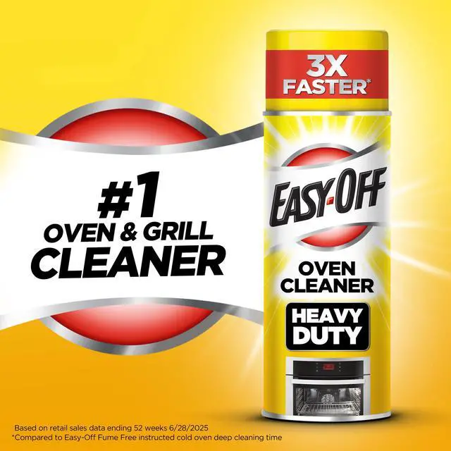 Alt view image 2 of 7 - Easy-Off Heavy Duty Oven Cleaner Foam, Removes Grease & Burned-On Food, For Ovens, Grill Grates & More 14.5oz