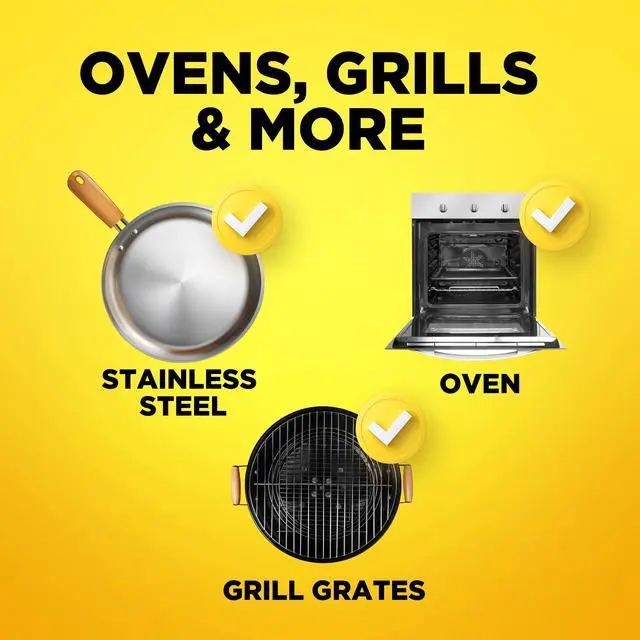 Alt view image 5 of 7 - Easy-Off Heavy Duty Oven Cleaner Foam, Removes Grease & Burned-On Food, For Ovens, Grill Grates & More 14.5oz