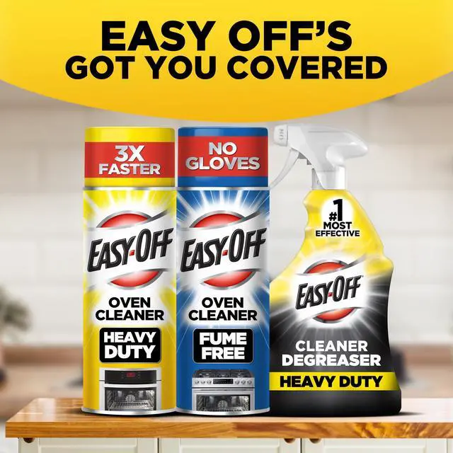 Alt view image 3 of 7 - Easy-Off Heavy Duty Oven Cleaner Foam, Removes Grease & Burned-On Food, For Ovens, Grill Grates & More 14.5oz