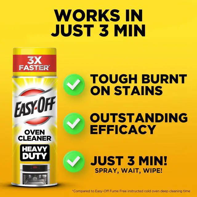 Alt view image 7 of 7 - Easy-Off Heavy Duty Oven Cleaner Foam, Removes Grease & Burned-On Food, For Ovens, Grill Grates & More 14.5oz