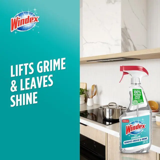 Alt view image 6 of 6 - Windex® with Vinegar Glass Cleaner, Spray Bottle, 23 fl oz
