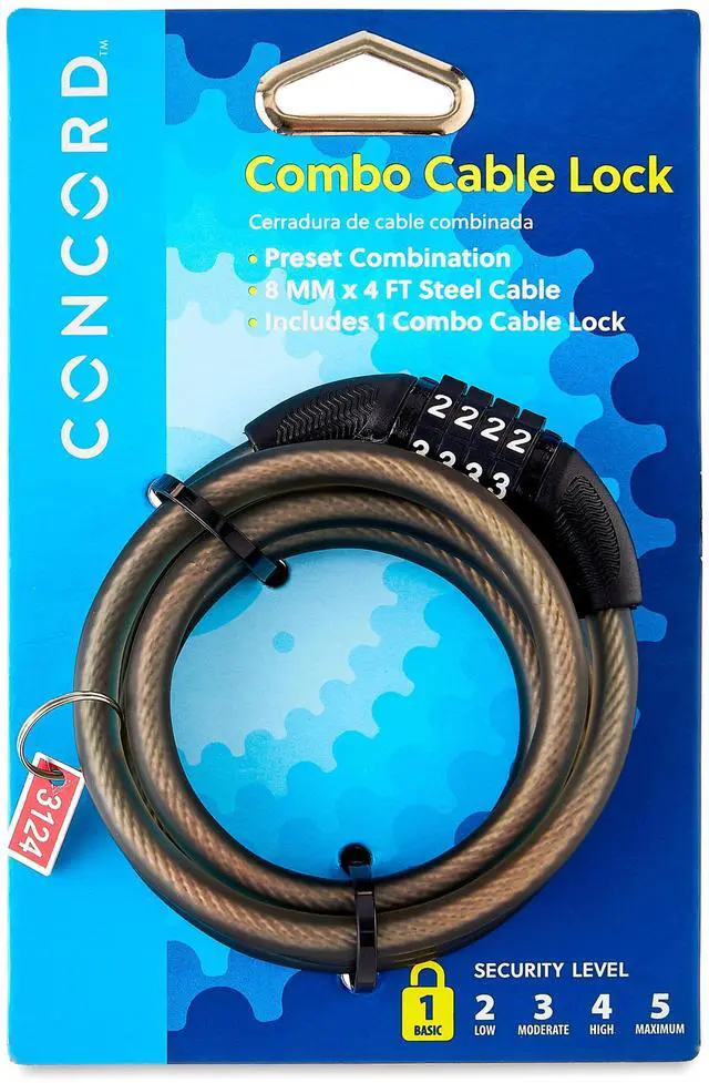 Main image of Concord 8MM Combo Cable Bicycle Lock
