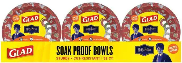 Alt view image 3 of 3 - Glad Harry Potter - Halloween 12oz Paper Bowls Mixed Pack - 32CT - color perf PDQ - 3 facing