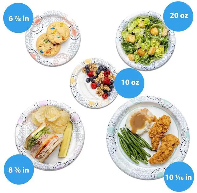 Alt view image 3 of 5 - Great Value Everyday Disposable Paper Bowls, 10 oz, 50 Count