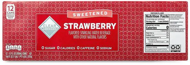 Alt view image 7 of 7 - Clear American Strawberry Sparkling Water, 12 fl oz, 12 Count