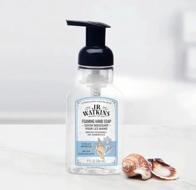 Alt view image 2 of 5 - J.R. Watkins Foaming Hand Soap, Ocean Breeze, Fresh Scent, 9 fl oz