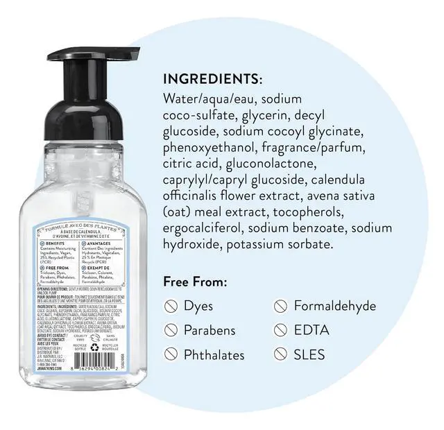 Alt view image 4 of 5 - J.R. Watkins Foaming Hand Soap, Ocean Breeze, Fresh Scent, 9 fl oz