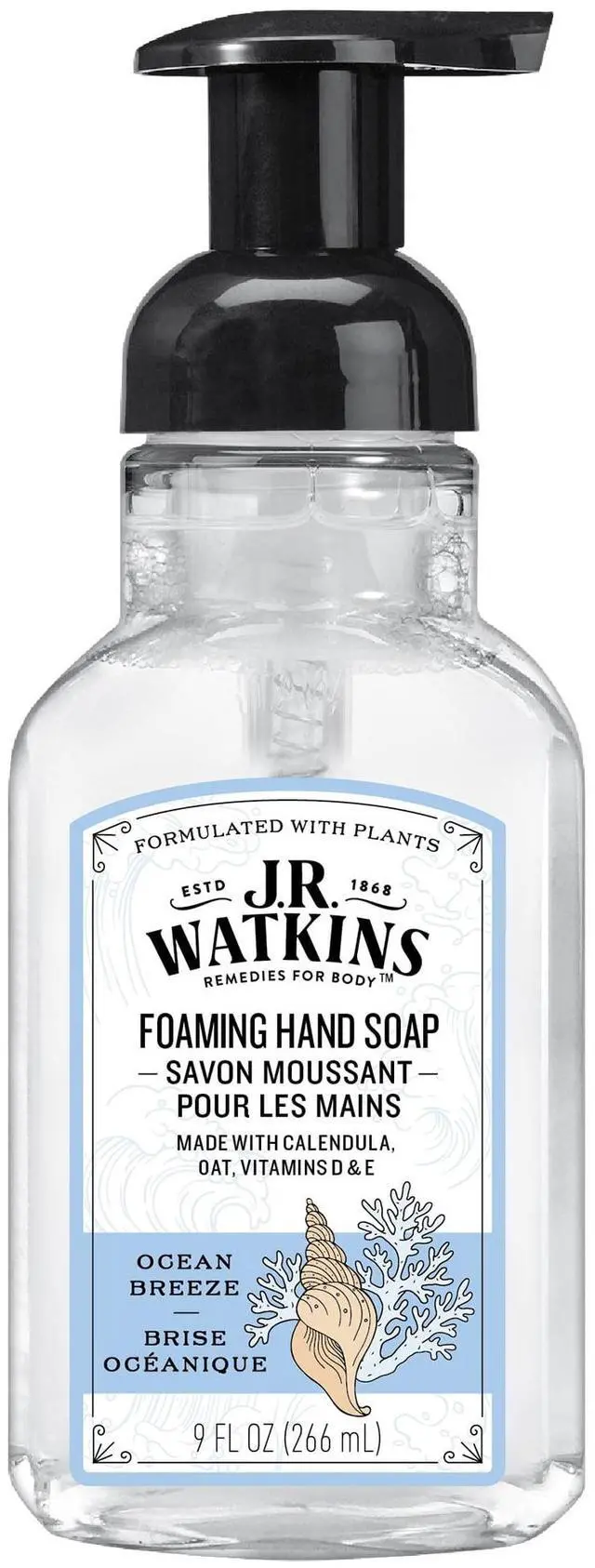 Main image of J.R. Watkins Foaming Hand Soap, Ocean Breeze, Fresh Scent, 9 fl oz