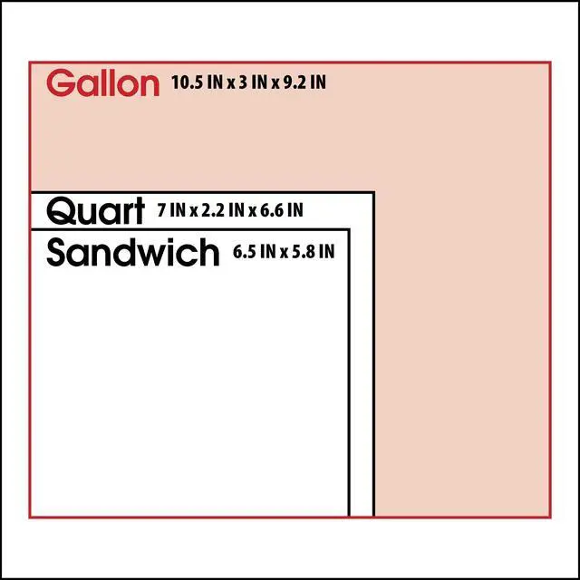 Alt view image 2 of 7 - Great Value Reclosable Gallon Food Storage Bags, Made with 20% Plant and Ocean Materials, 20 Count