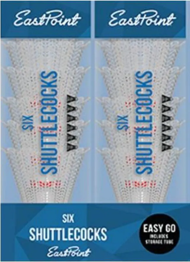 Alt view image 2 of 5 - EastPoint Sports Official Size Badminton Shuttlecocks, 6-Pack - All-Weather Birdies for Badminton Outdoor Games