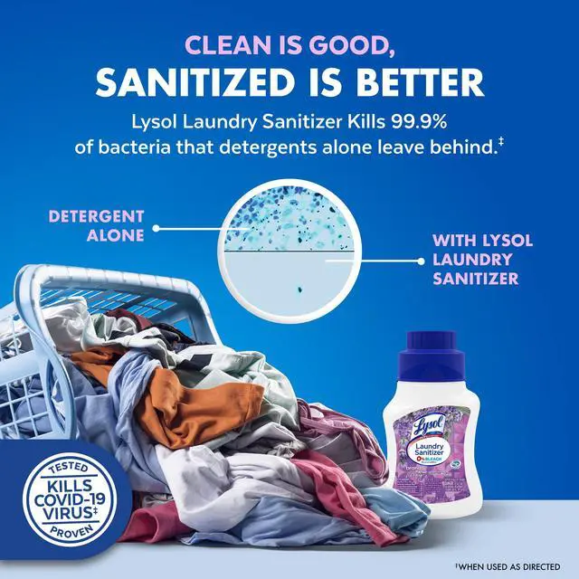 Alt view image 4 of 7 - Lysol® Laundry Sanitizer Additive, Eliminates Odor Causing Bacteria, Lavender Fusion, 21 oz