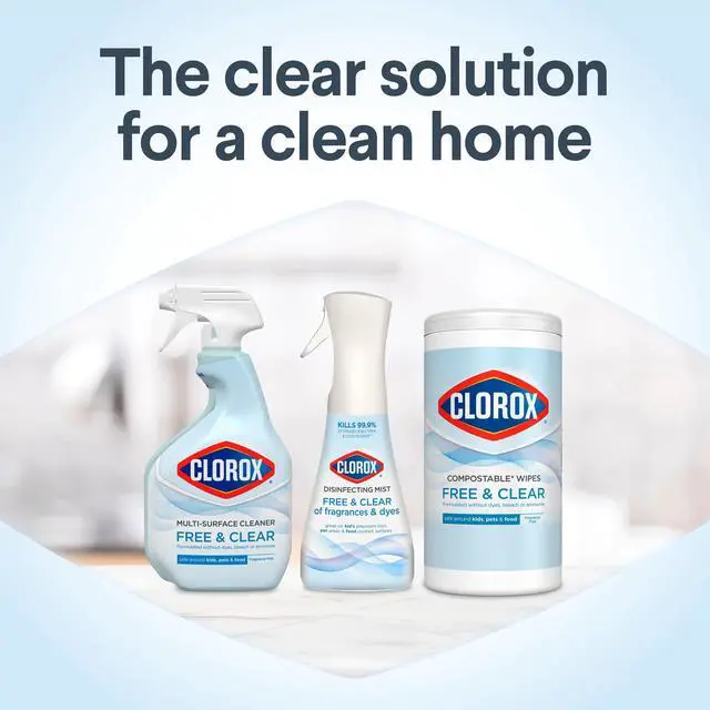Alt view image 3 of 7 - Clorox Free & Clear Multi Surface Cleaner, Spray Bottle, Fragrance Free, 32 fl oz